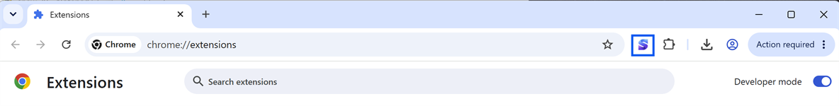 The Chrome toolbar with the SellerFolio Capture icon now pinned and highlighted